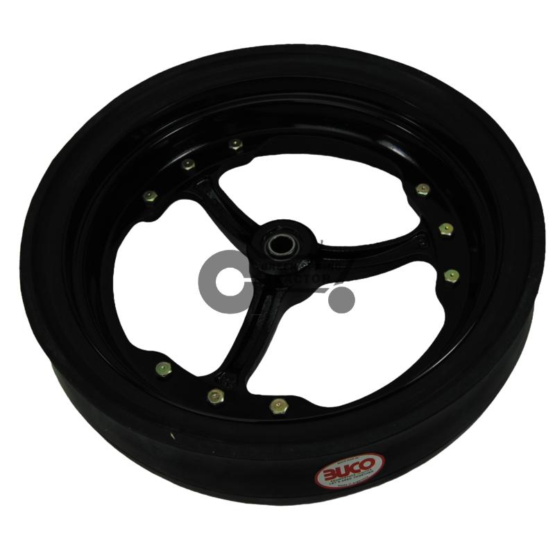 Gauge Wheel Assembly with Spoked Rims (3)