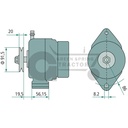 Alternator 14 V / 95 A Compact design, internal fan (2)
