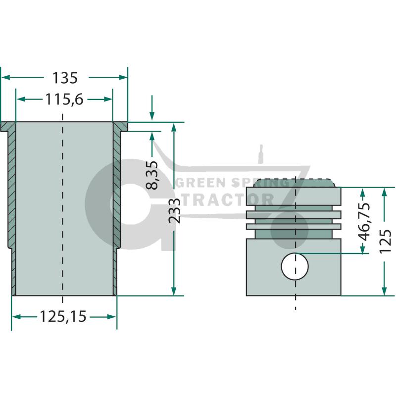 Piston Liner Kit (2)