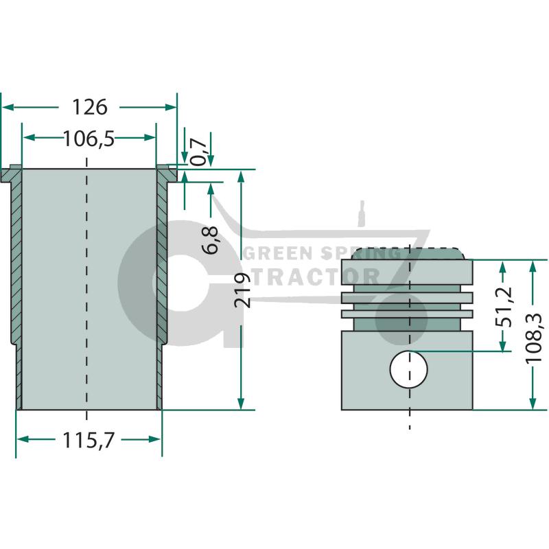 Piston Liner Kit (2)