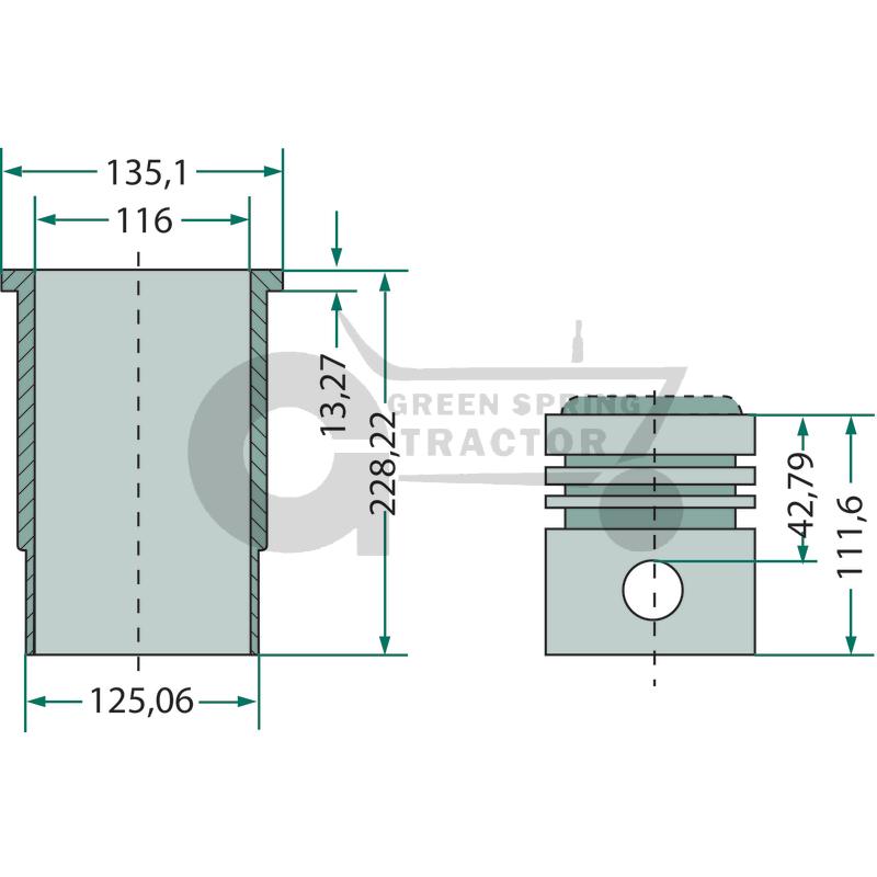Piston Liner Kit (2)