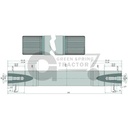 Lifting shaft secured by circlip (4)