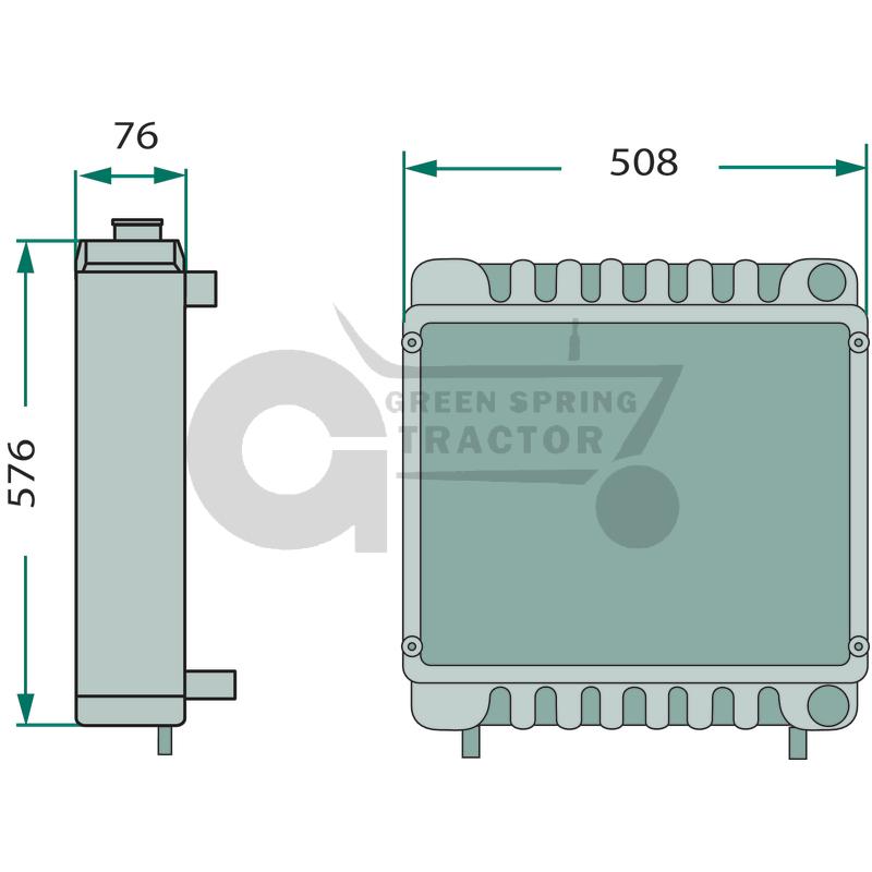 Radiator Al118571, Al118572, Al79036 (2)
