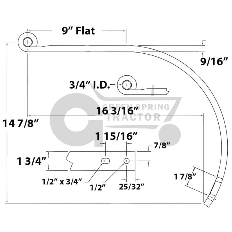 [JD-AN183412-A] Shank To Fit John Deere Cultivators