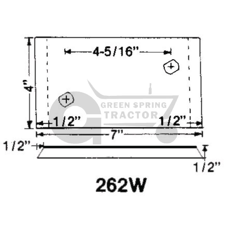 [JD-A16495-A] Landside Wear Pad To Fit John Deere