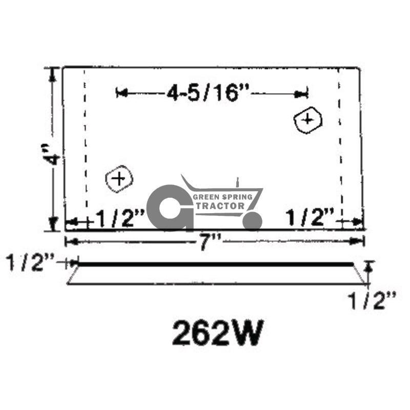 [JD-A16495-A] Landside Wear Pad To Fit John Deere
