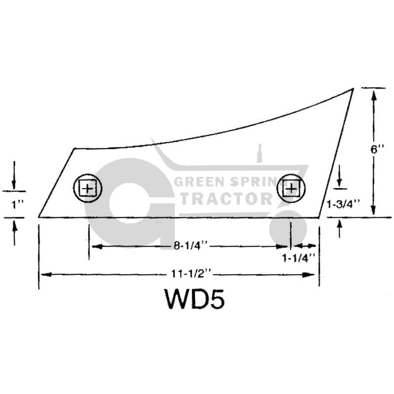[JD-A14700-A] Shin To Fit John Deere HS bottoms