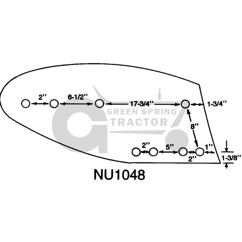[JD-NU1048-A] Moldboard to fit John Deere 18" NU botto