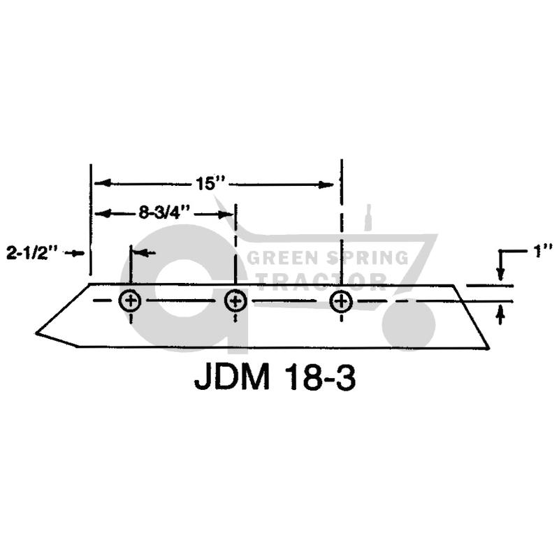 [JD-A42947-A] JD 18" 3 BOLT HARDFACED *