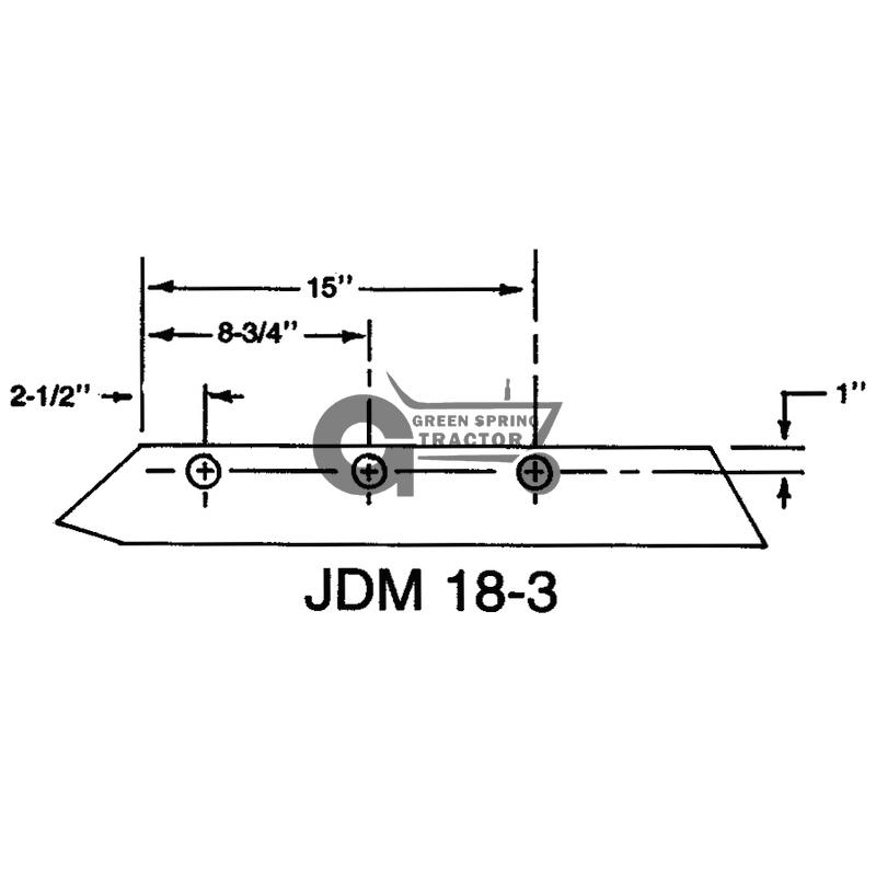 [JD-A42947-A] JD 18" 3 Bolt, Wearplow Share