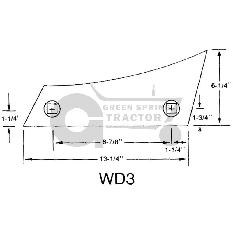 [JD-A15594-A] Shin To Fit John Deere NU Bottoms