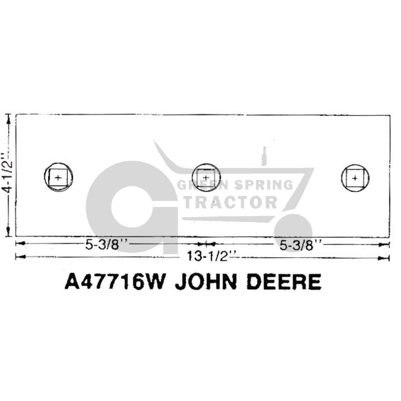 [JD-W47716-A] Landside To Fit John Deere Metric