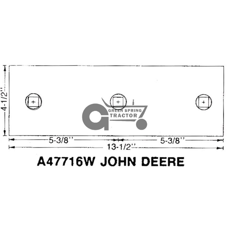 [JD-W47716-A] Landside To Fit John Deere Metric