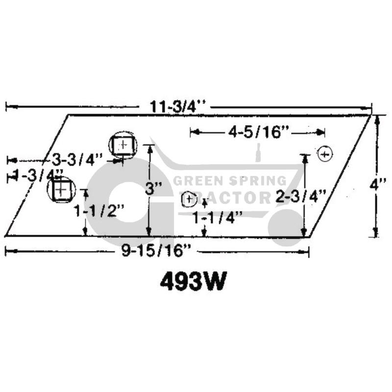 [JD-A16493-A] Landside to fit John Deere