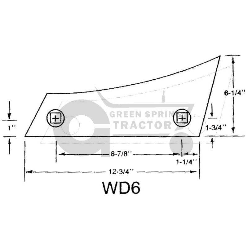 [JD-A14702-A] Shin To Fit John Deere 16" HS bottoms