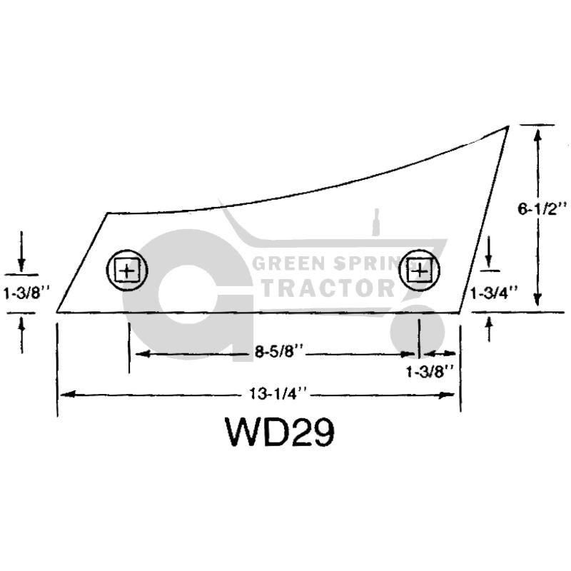 [JD-A30129-A] Shin To Fit John Deere Metric bottoms