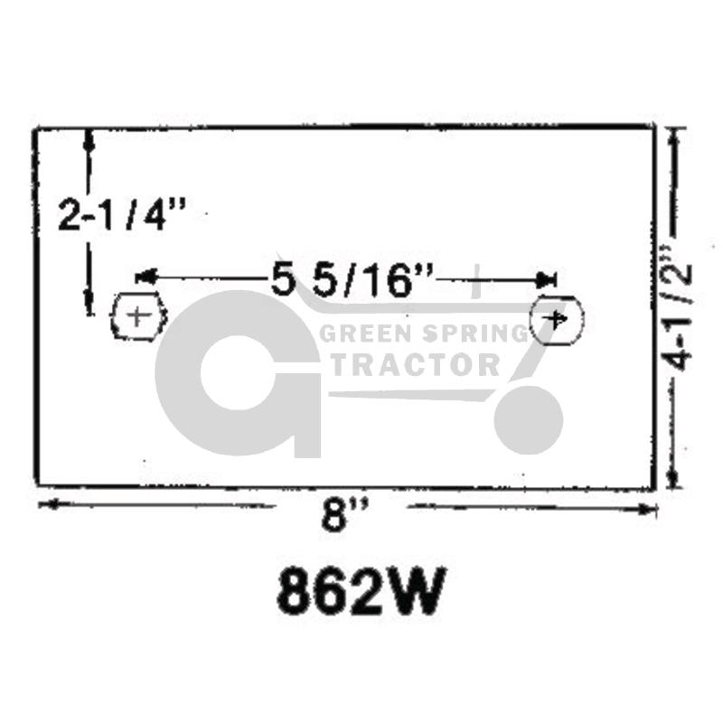[JD-A27862-A] Landside Wear Pad To Fit John Deere