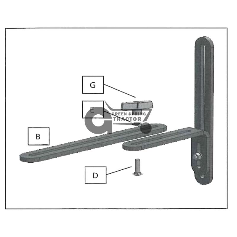 [JD-RE343680-A] Mounting Bracket kit