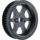Toothed belt pulley