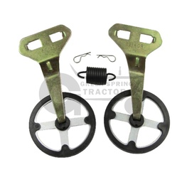 Rotating Scraper kit with poly coated scrapers. With Poly Coated Scrapers