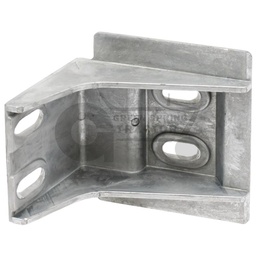 Hinge half for front and rear screen, on frame